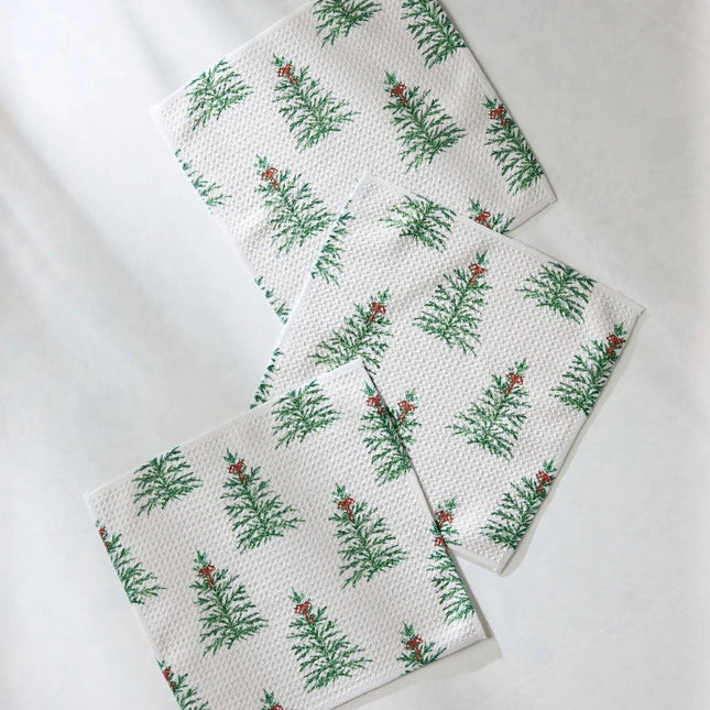 GEOMETRY Seasonal Dishcloths, Set of 3