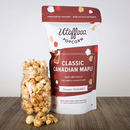 UTOFFEEA Classic Canadian Maple Toffee Popcorn