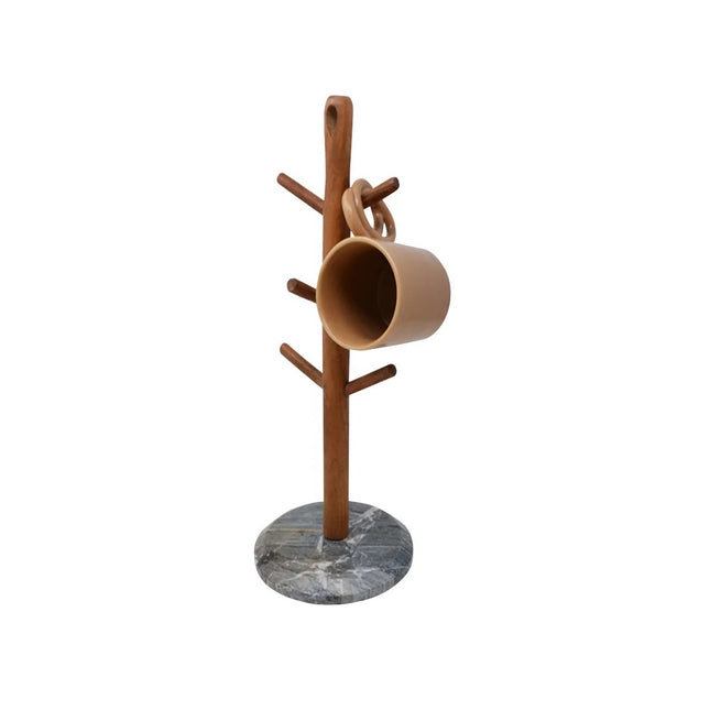 Marble & Wood Mug Tree