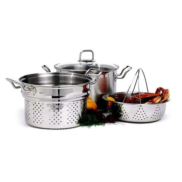 NORPRO Krona Stainless Steel Steamer Cooker, 4PC
