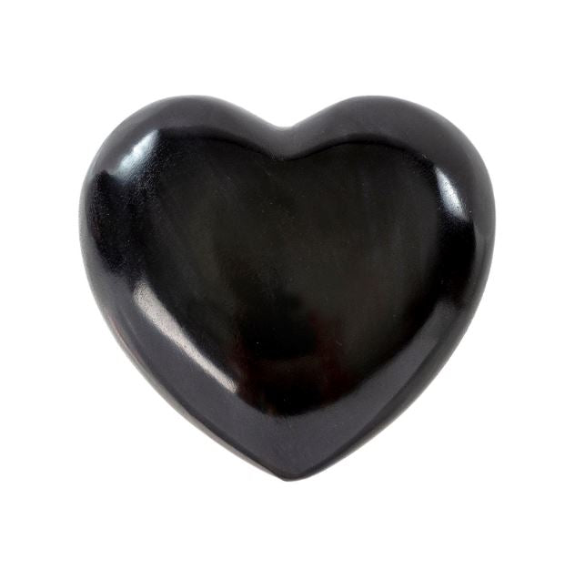 Large Black Soapstone Heart