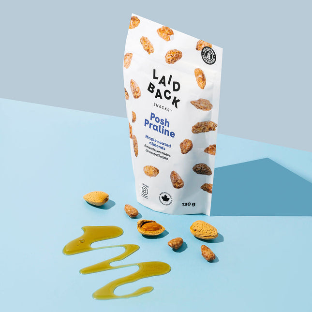 LAID BACK SNACKS Posh Praline Almonds, 130g