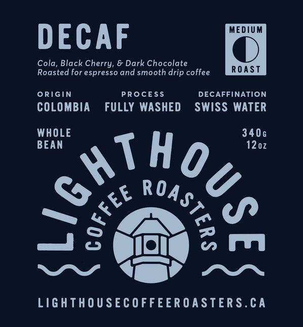 LIGHTHOUSE COFFEE Decaf Colombia, 340g.