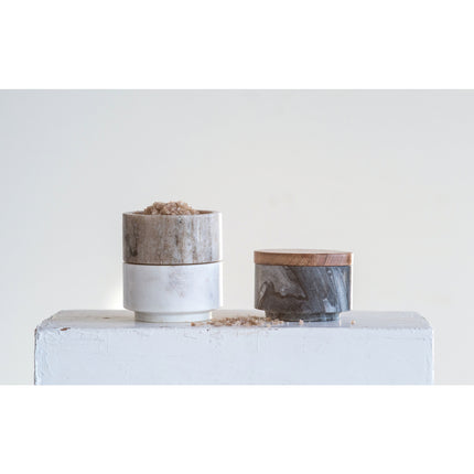 Marble Stackable Pinch Pots