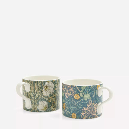 SPODE Morris & Co. Set of 2 Mugs in Box