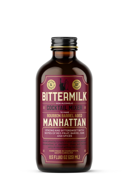 BITTERMILK Cocktail Mix, Bourbon Barrel Aged Manhatten
