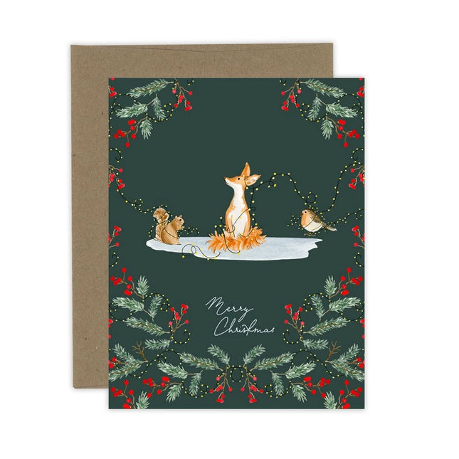 ALMEIDA ILLUSTRATIONS Merry Christmas Fox