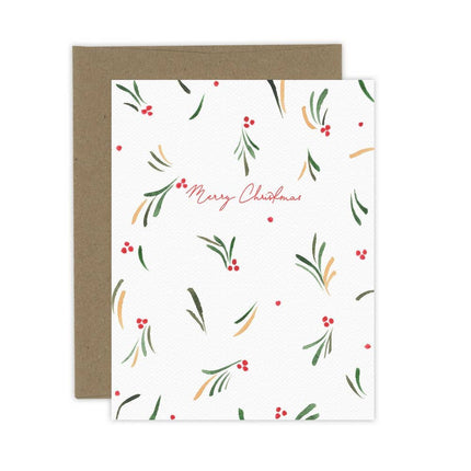 ALMEIDA ILLUSTRATIONS Merry Christmas Berry Strokes