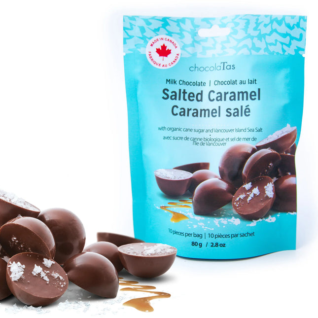 CHOCOLATAS Salted Caramels, Milk or Dark