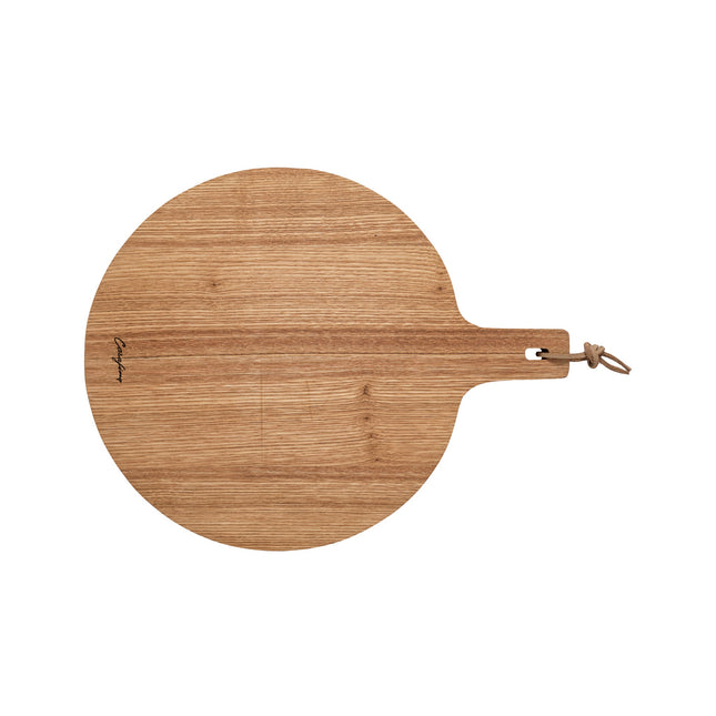 CASAFINA Oak Serving Board w/Leather