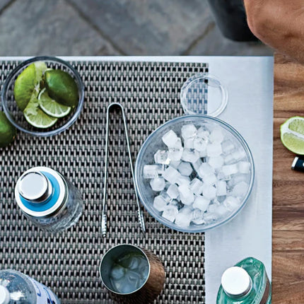 OUTSET Brushed Stainless Ice Tongs