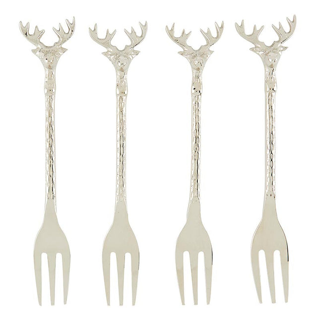 Stag Appetizer Forks, Individual