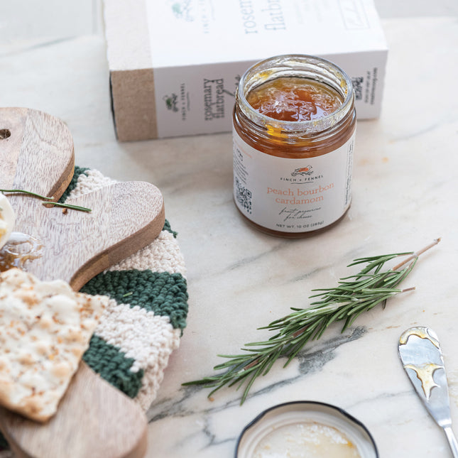 FINCH & FENNEL Peach Bourbon Cardamom Preserves