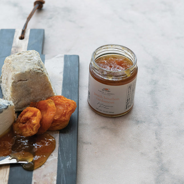 FINCH & FENNEL Peach Bourbon Cardamom Preserves