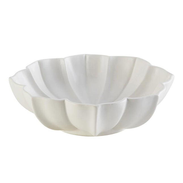 Petal Matte White Decorative Bowl