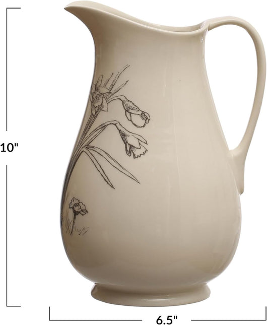 Stoneware Pitcher