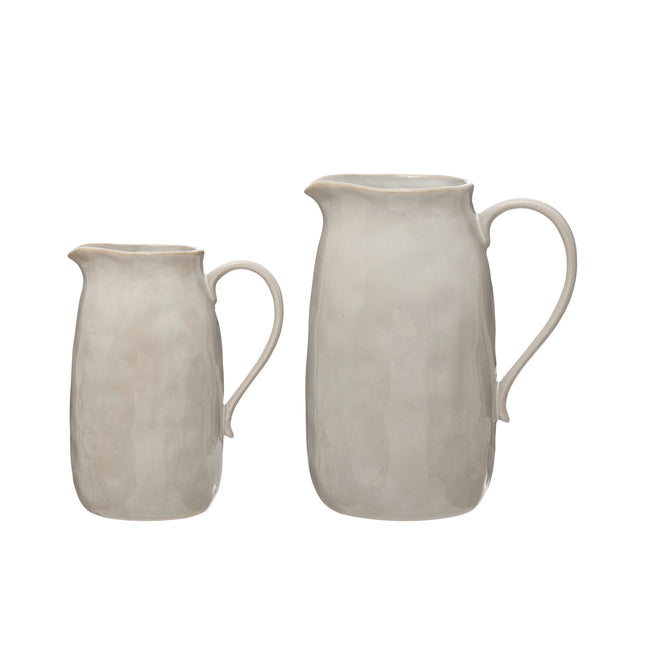 Reactive Glaze Stoneware Pitcher