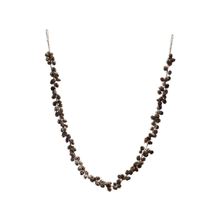 Pinecone Garland w/Jute Rope, 72"