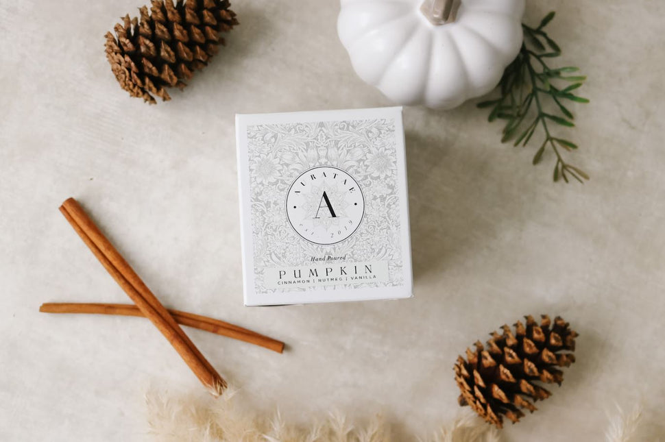AURATAE Premium Collection Soy Candle, Pumpkin