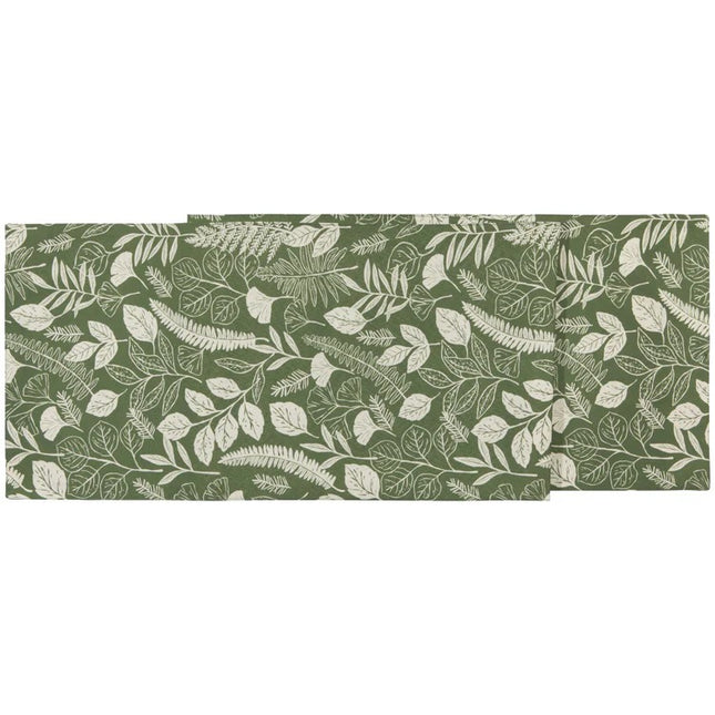 Recycled Polyester Table Runner, Fern & Frond