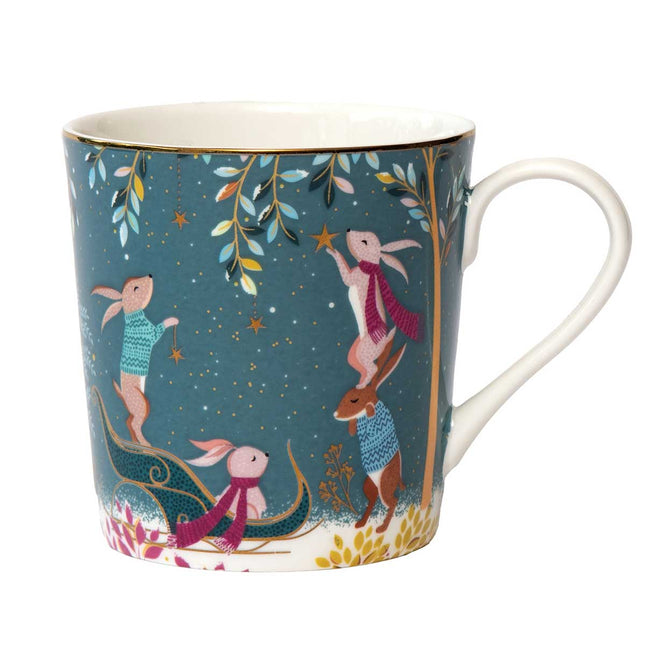 SARA MILLER Woodland Tales Boxed Christmas Mug