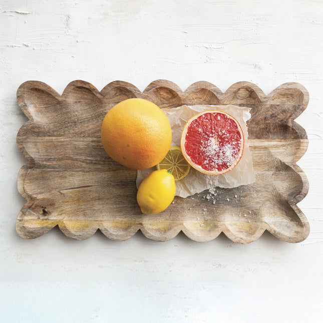 Mangowood Scalloped Board