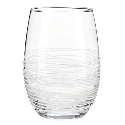 Spun Glassware, White