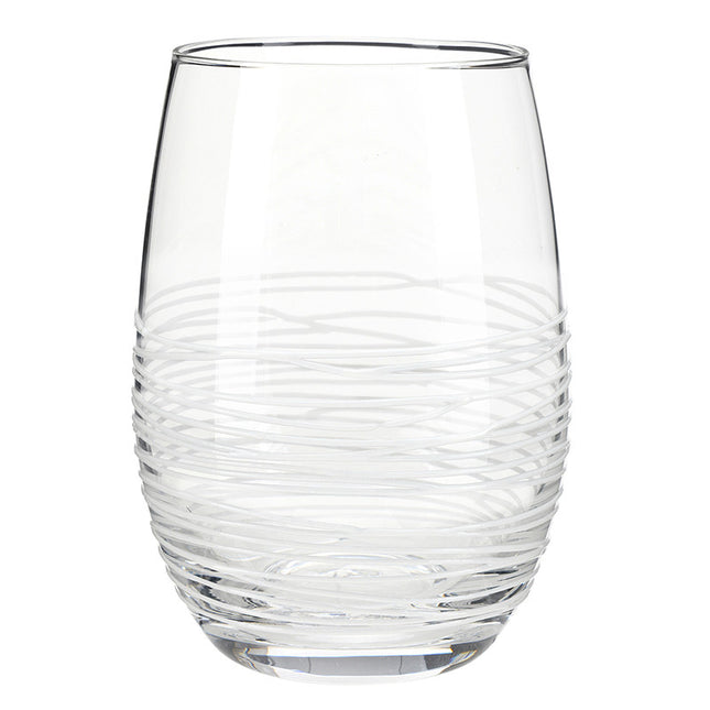Spun Glassware, White