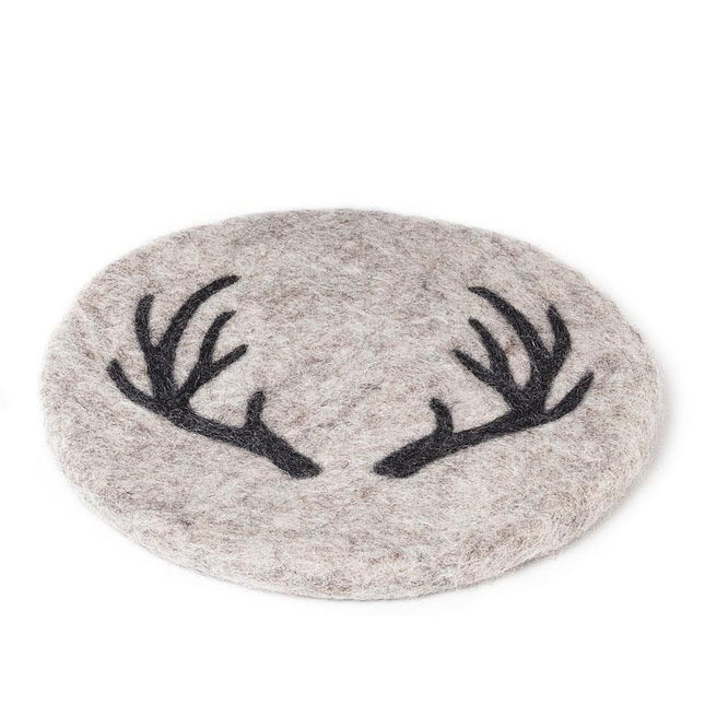 Stag Horn Trivet, 8" Diameter