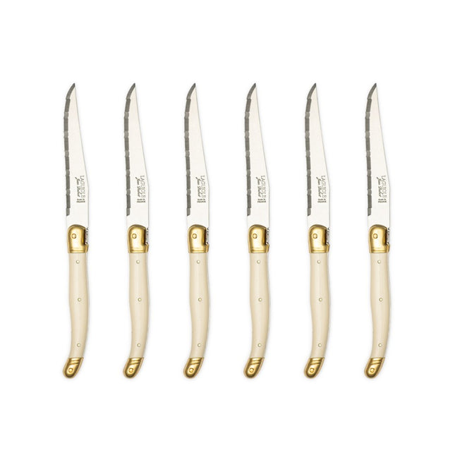 LAGUIOLE  Stainless Steel Steak Knives, Set of 6