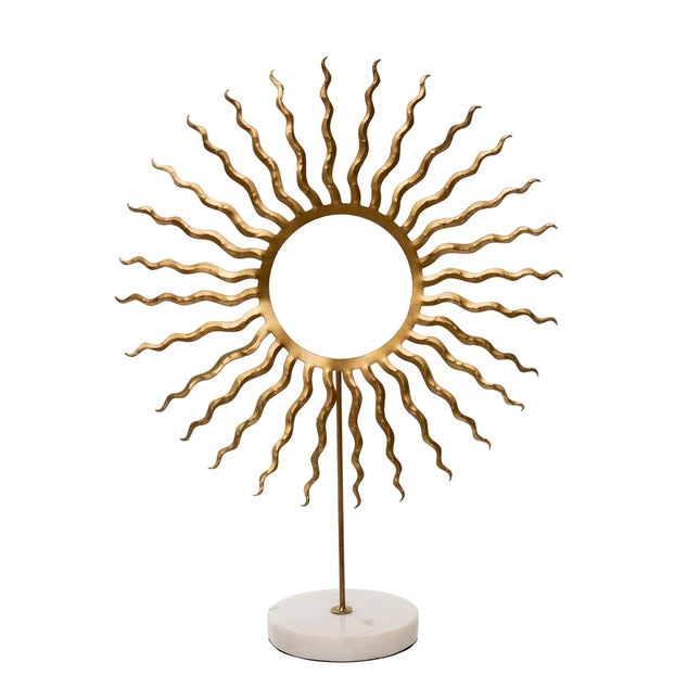 Soleil Wreath on Marble Stand