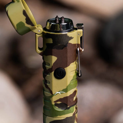 SIZZLE LIGHTERS Camo Survival USB Lighter/Flashlight