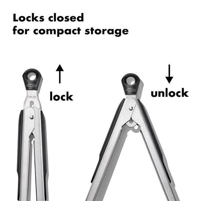 OXO GOOD GRIPS Nylon Locking Tong Set