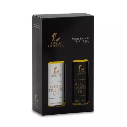 TRUFFLE HUNTER Black & White Truffle Oil Set