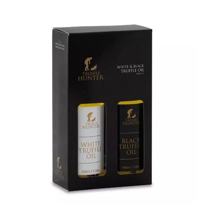 TRUFFLE HUNTER Black & White Truffle Oil Set