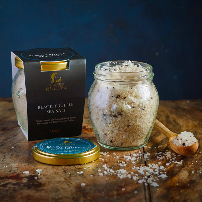 TRUFFLE HUNTER Black Truffle Sea Salt, 140g