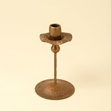 Tulip Iron Candlestick