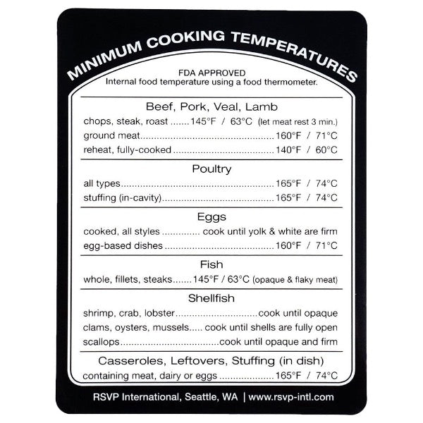 RSVP Removable Cooking Temperature Label — Yes Chef