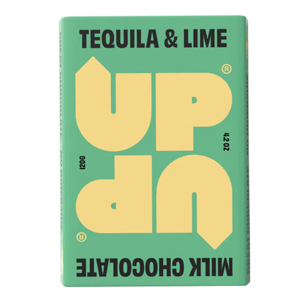 UP UP Tequila & Lime Milk Chocolate Bar, 120g