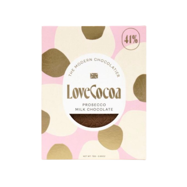 LOVE COCOA Prosecco 41% Milk Chocolate