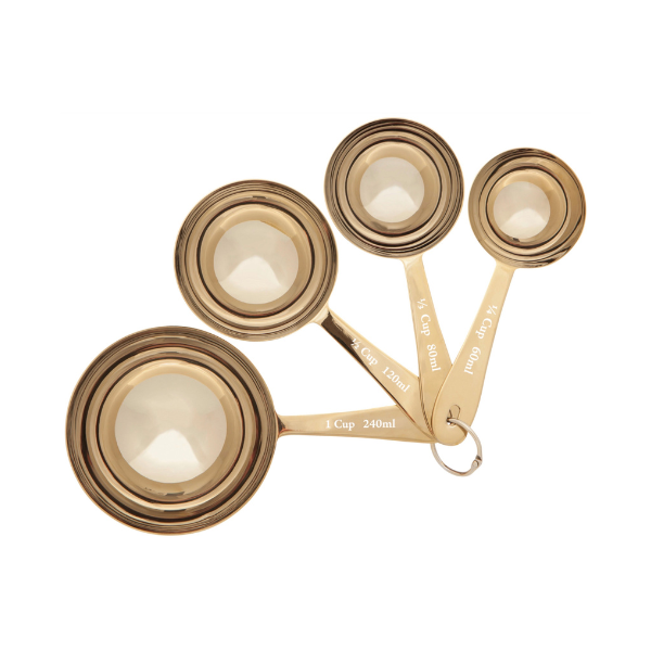 Gold Finished Stainless Steel Measuring Cups