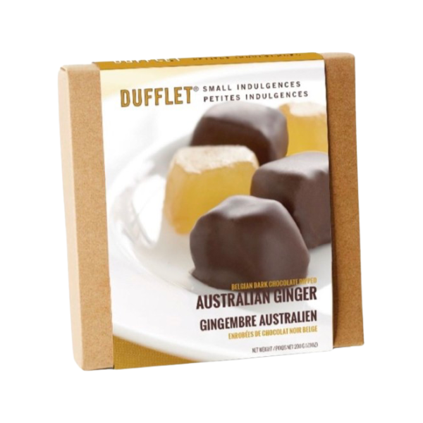 DUFFLET  Dark Chocolate Dipped Australian Ginger