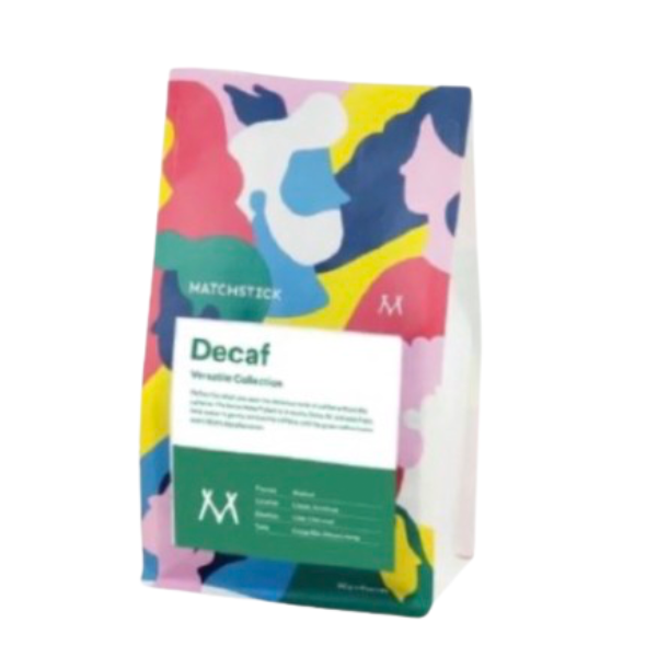 MATCHSTICK COFFEE BEANS Versatile Collection Decaf, 340g.