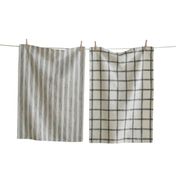 Check or Stripe Tea Towel
