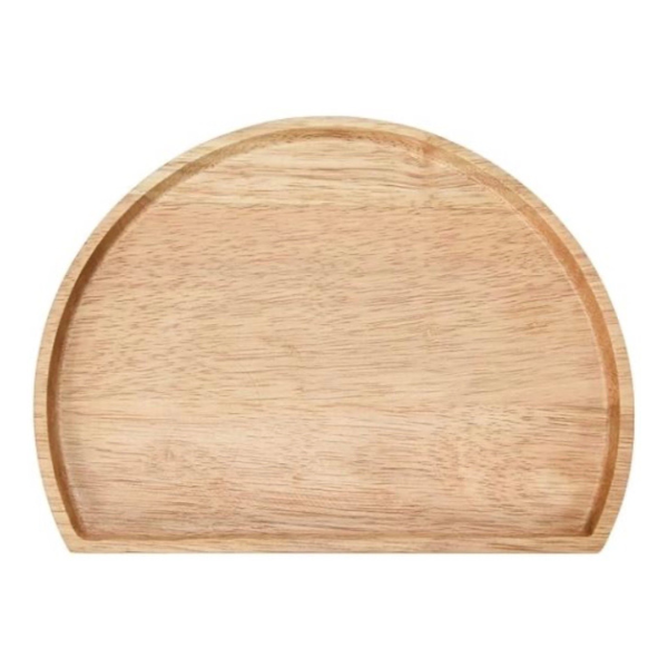 Semicircle Rubberwood Serving Board