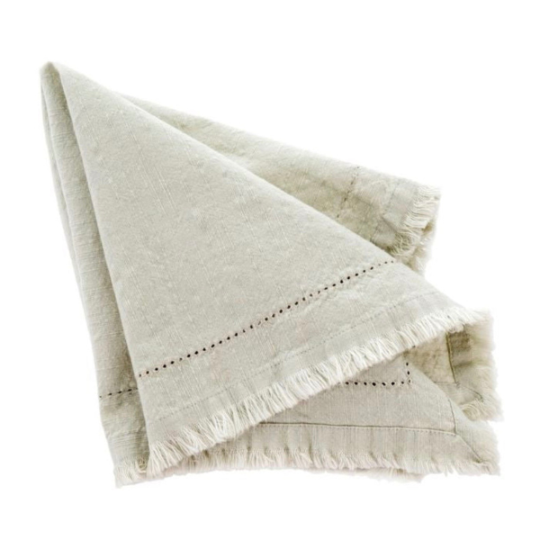 Frayed Edge Linen/Cotton Napkin