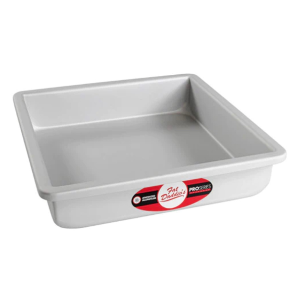 FAT DADDIO'S Square Cake Pan, Solid Bottoms