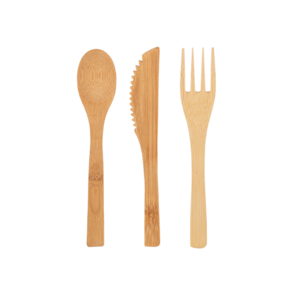 Reusable Bamboo Cutlery, Set of 3
