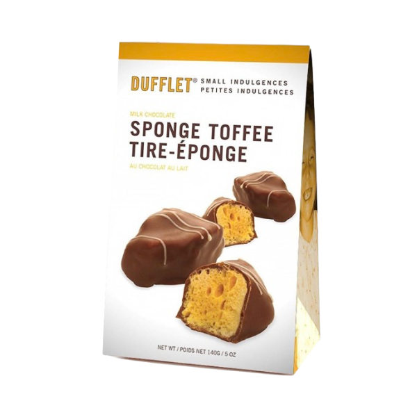 DUFFLET Milk Chocolate Sponge Toffee, 140g.