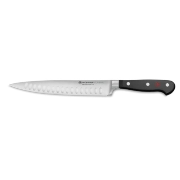 WUSTHOF Classic Black Collection, 8" Hollow Ground Carving Knife